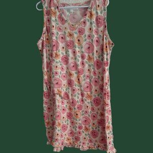 Tank peach and multicolor shirt/DRESS BEACH, STAY AT HOME, OUTINGS, BBQ, SWIFT